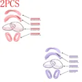 2PCS-Pink Purple