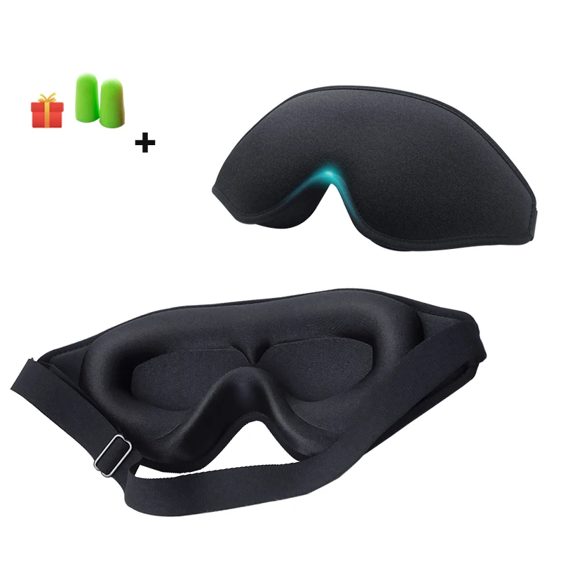 Comfortable 3D Memory Foam Sleep Eye Mask with Breathable Design