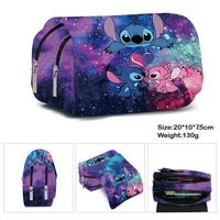 HOT Stitch Fully Printed Flap Pen Bag Stationery Box Pencil Case Primary and Secondary School Student School Bag Cartoon 3