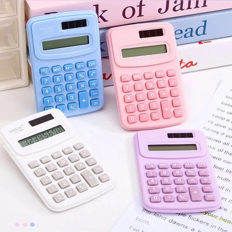 Cartoon Mini Calculator with High-definition and Cute Appearance, Portable and Convenient for Practical Learning on The Palm