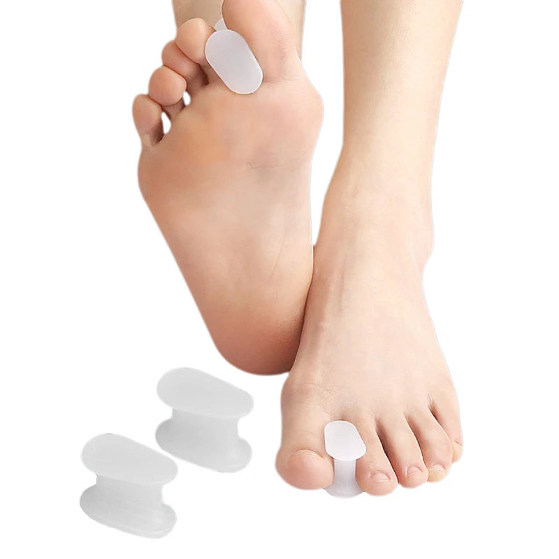 2 Séparateurs D'orteils En Silicone - Pour Hallux Valgus Et Réduction Des Frottements - Neuf