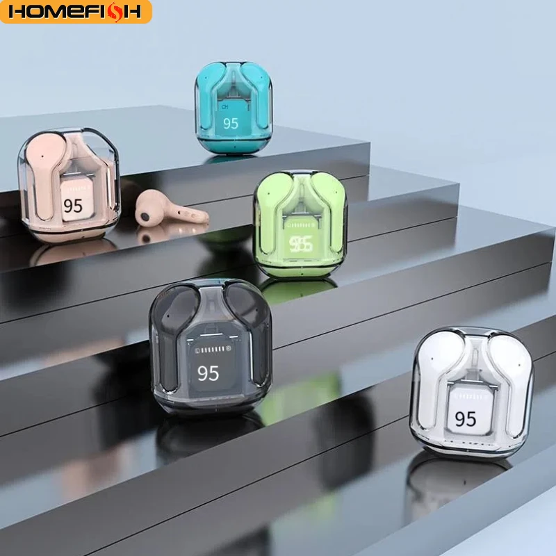 HOMEFISH T2 Wireless BT Earphone Transparency HIFI Headphones for Xiaomi