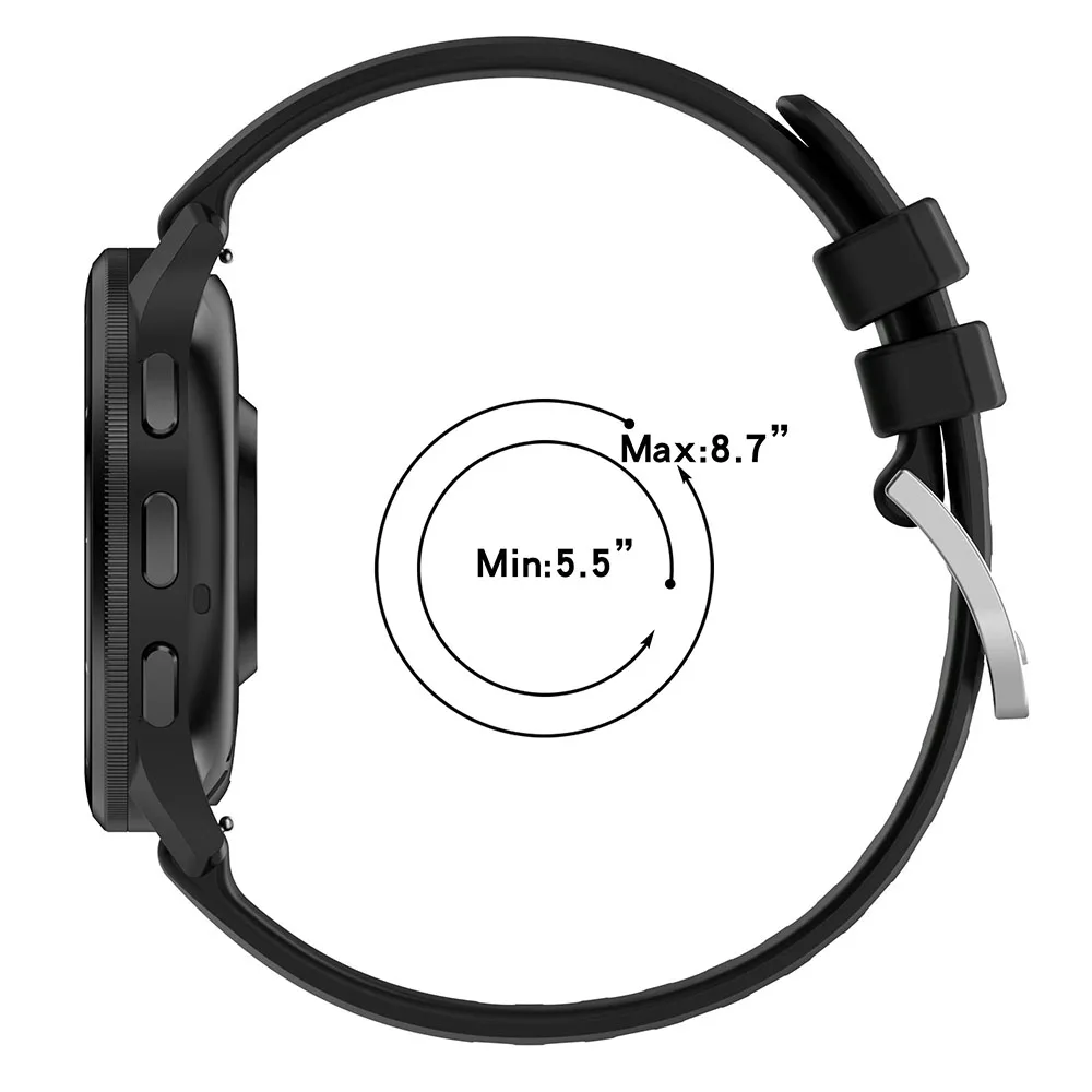 Garmin Venu 3 3S 오리지널 실리콘 시계 밴드 18mm 22mm 스마트 액세서리 교체용 손목 밴드 팔찌 코레아 스트랩