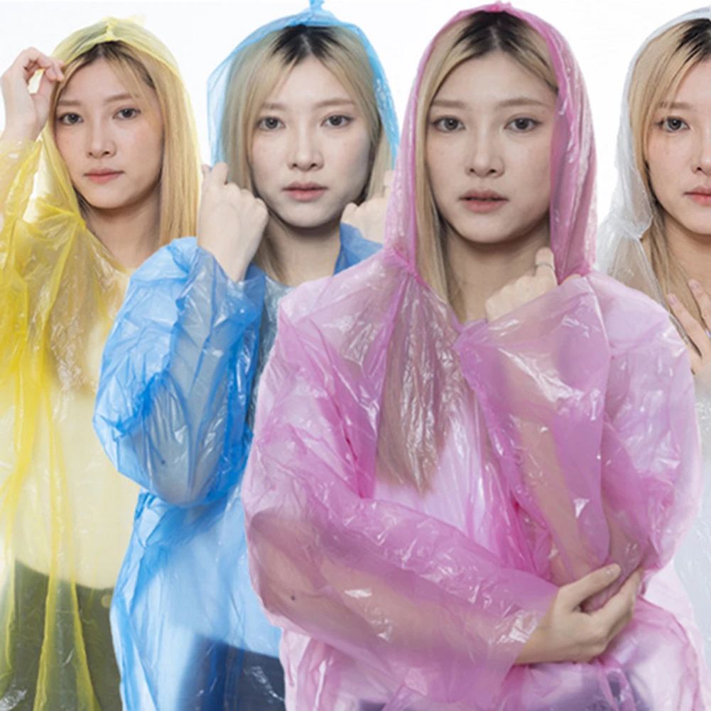 Family Pack of 3 Rain Coats Waterproof Disposable Plastic Rain Poncho Foldable Lightweight for Outdoor Camping/Recreation/Hiking waterproof raincoat
