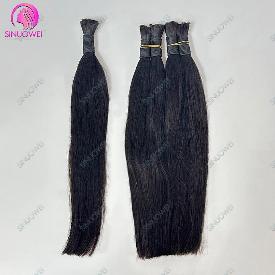 Bone Straight Human Hair Bulk For Braiding Extensiones 10-30Inch No Weft Brazilian Hair Weaving Unprocessed Human Hair 4