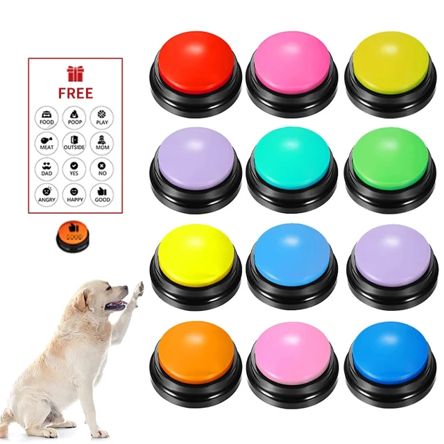 Pulsante di registrazione vocale da 11 pezzi pulsanti per cani per la  comunicazione cicalino di addestramento