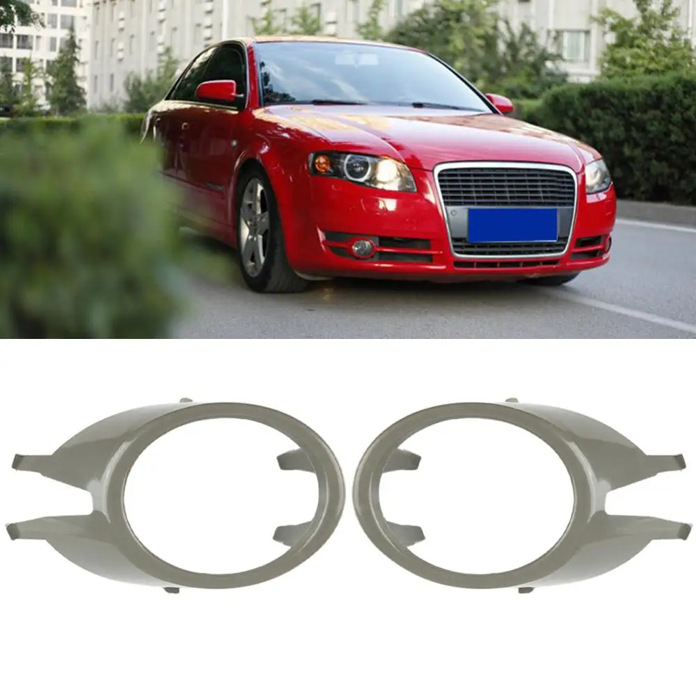 

Plastic Front Fog Lamp Cover Tail Fog Light Cover Trim for A4 B7 04-08 Light Frames Car Styling