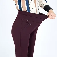Women's High Waist Elastic Cargo Fit Pants, Lady Pencil Pants, Streetwear, Y2K Clothing, Traf Official Store Sets, Autumn Clothe - Image 2