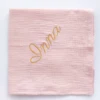 Personalized Name Cotton Muslin Baby Swaddle Blankets Newborn Receiving Blanket Solid Swaddle Wrap Infant Soft Sleeping Quilt 1