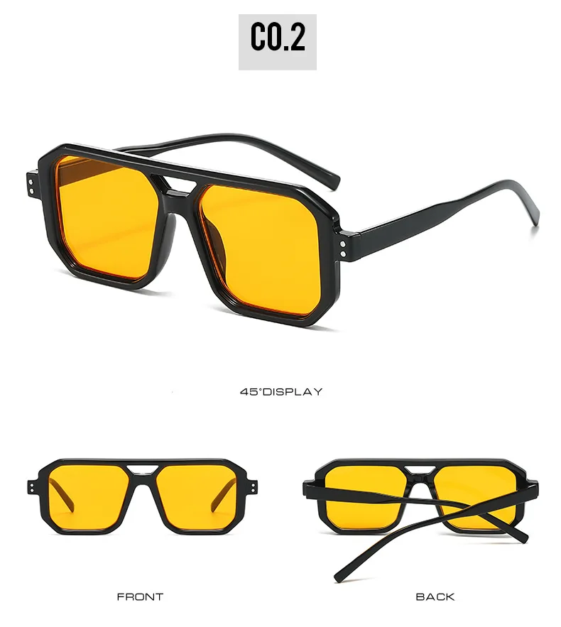 Retro Square Punk Sunglasses 17