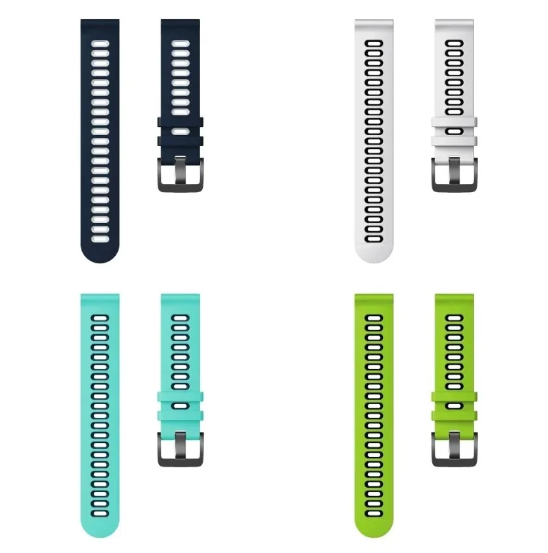 Silicone Sports Strap - Soft & Comfortable Wristband, 20/22mm