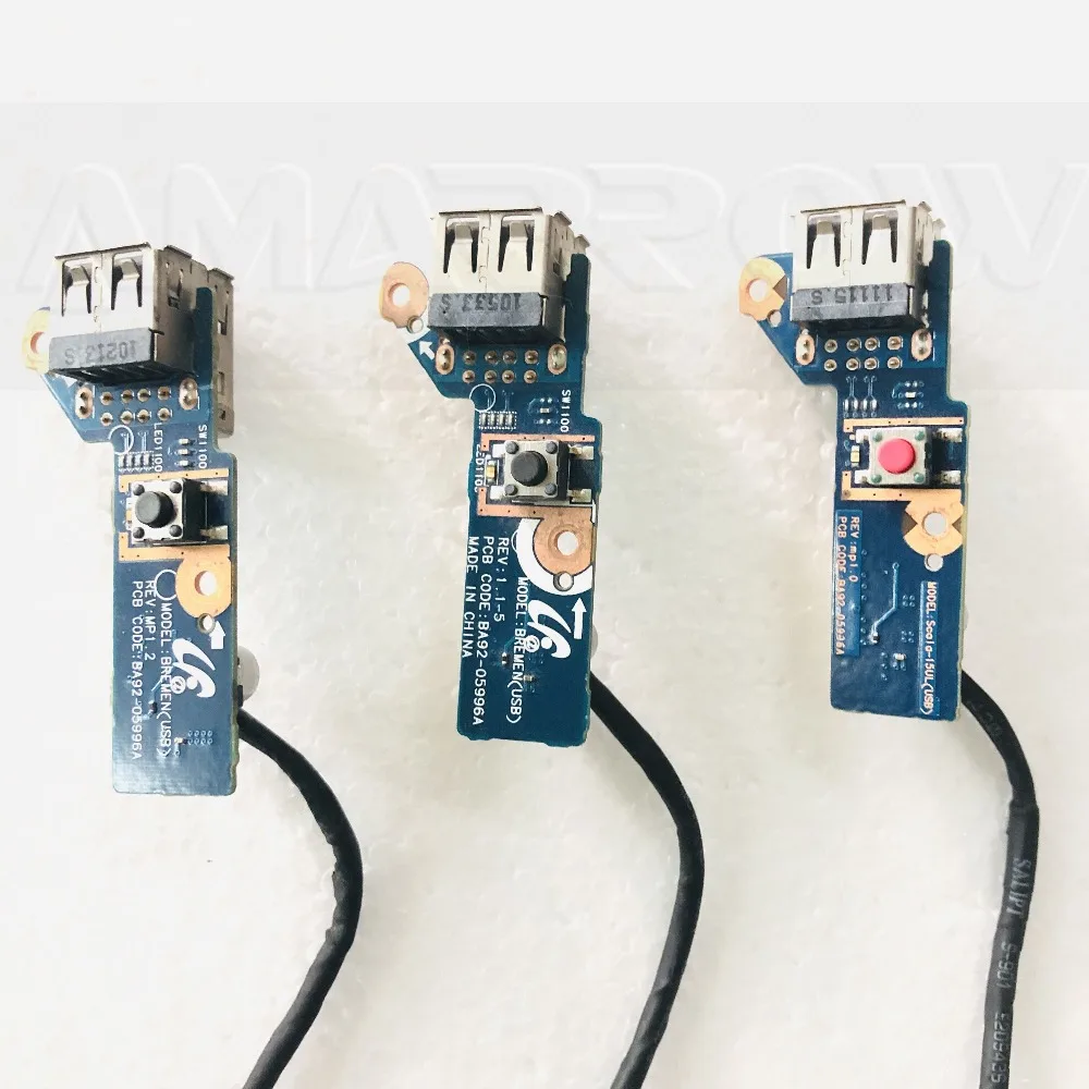 Original Laptop Power Button Switch USb Board for Samsung R530 R540 R580 R730 R780 RV510 BA92-05996A