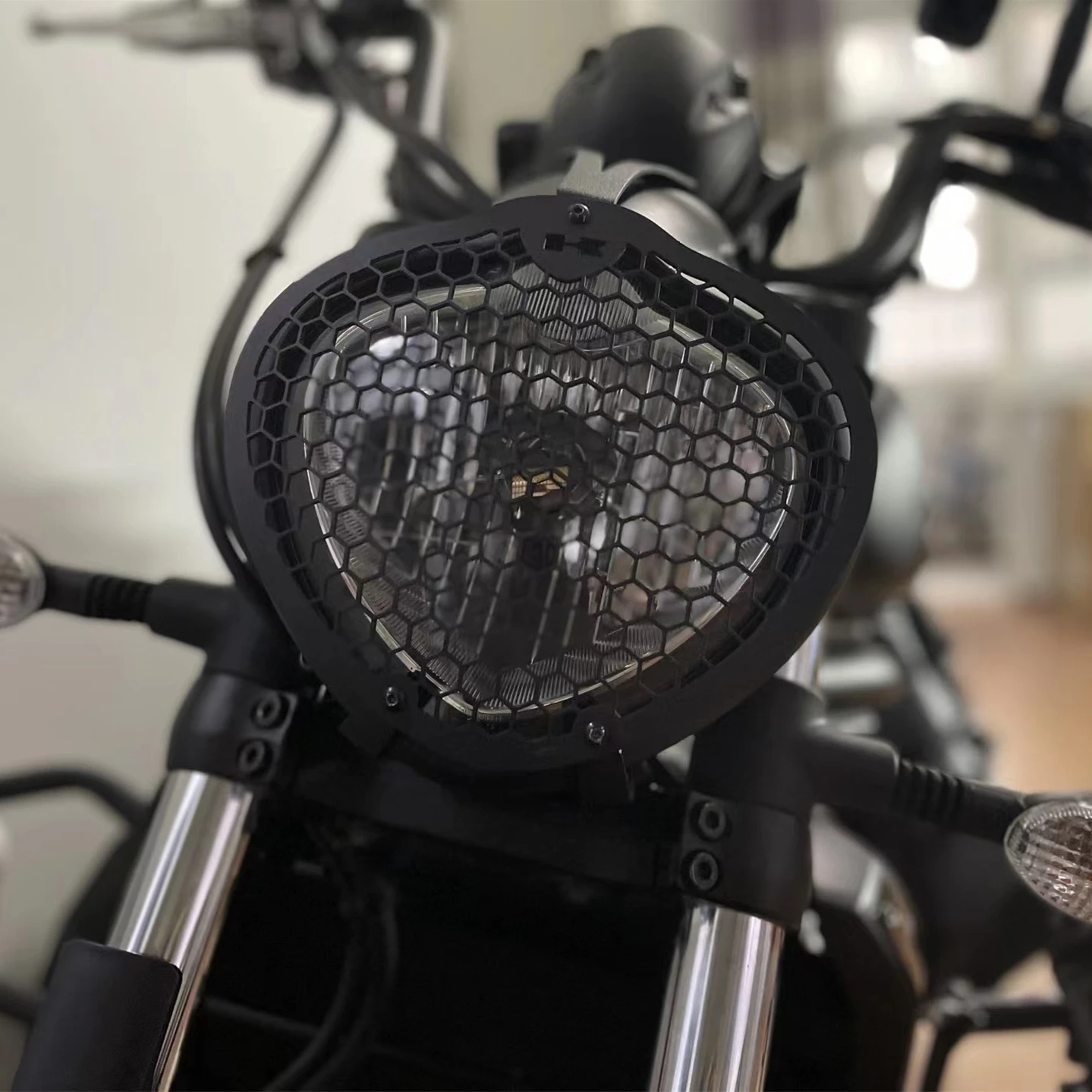 Motorfiets Koplampbeschermer Voor Kawasaki Vulcan S VN650 VULCAN S VN 650 Koplamp Guard Bescherming Grille Head Light Cover Set