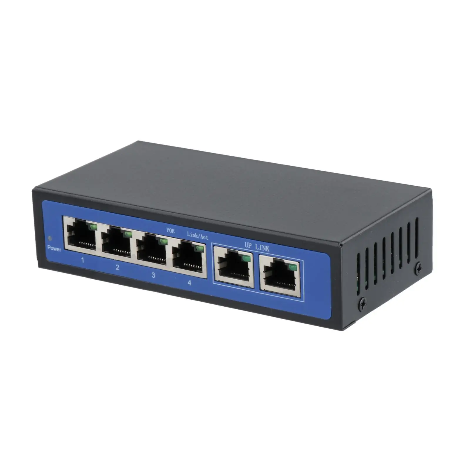 Switch de Rede Poe Power Over Ethernet Switch Projetado para Uso 6-port 4-port 0mbps - Imagem 2