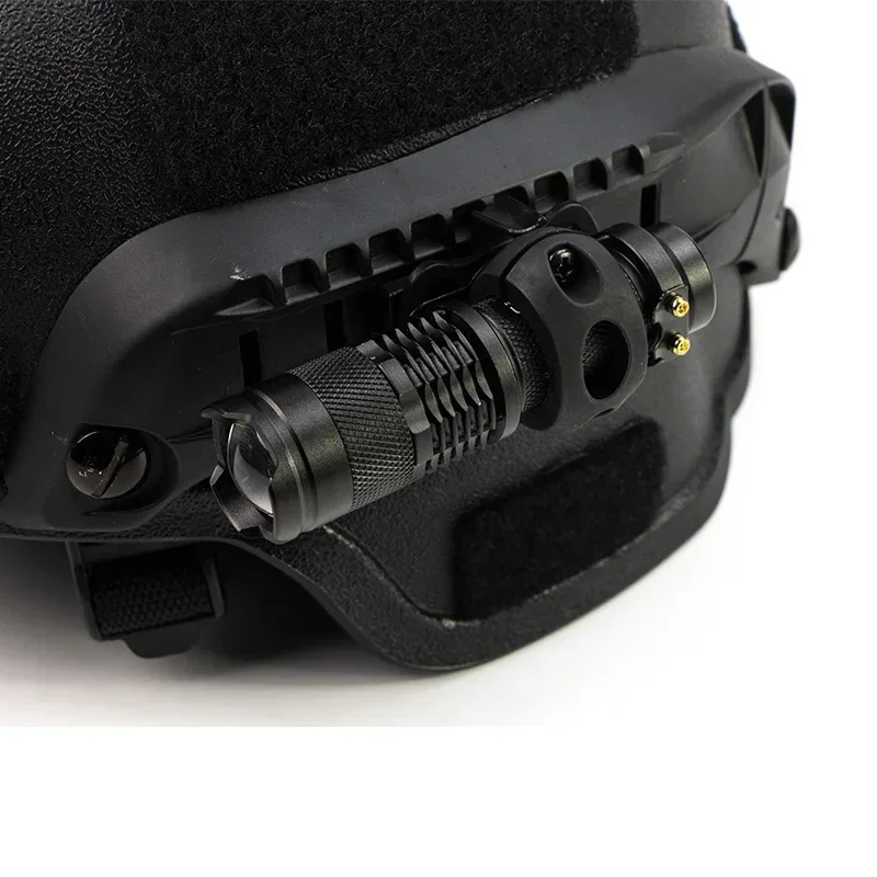 1pcs 20-24mm Helmet Special Lighting flashlight Support Tactical Helmet jig adapter outdoor sports riding rail accessories