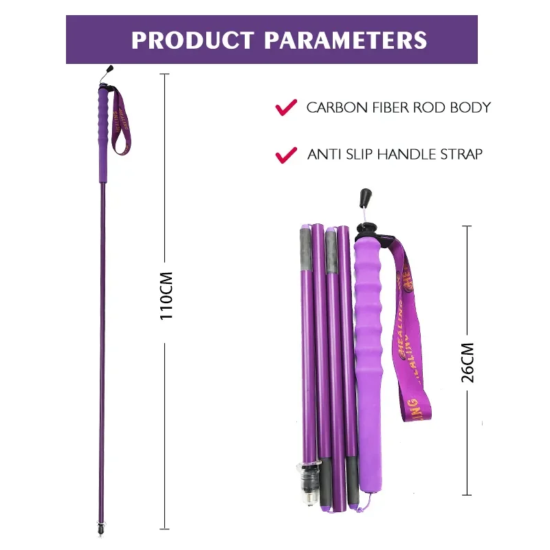 Color Carbon Fiber Trekking Poles Ultra Light Weight Foldable Shock-Absorbent Hiking Sticks EVA Grips Walking Sticks