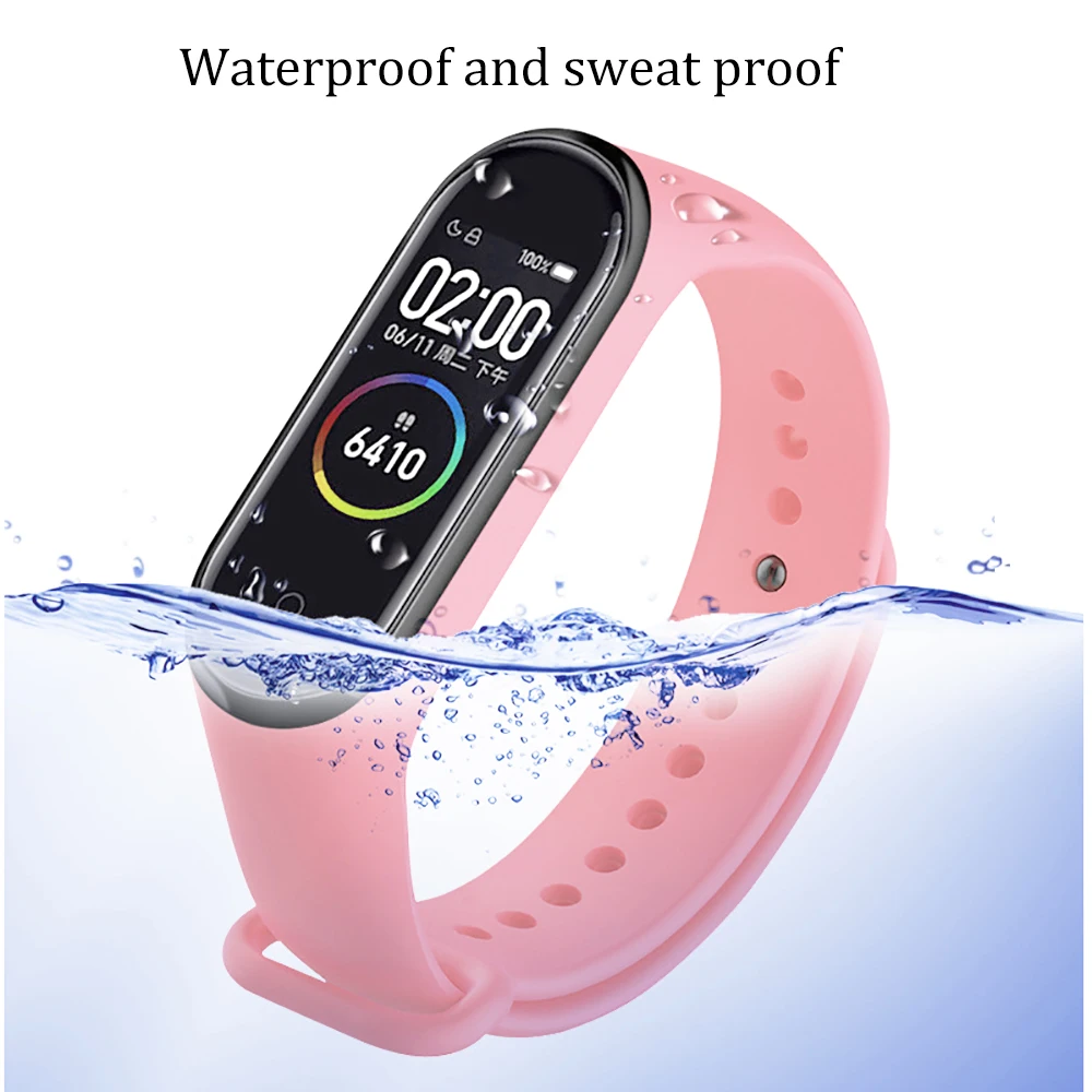 1Pcs Suitable For Xiaomi Bracelet 5 Silicone Strap NFC Smart Bracelet Soft Sports Watch Smart Watch Accessories