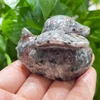 Natural Yooperlite Angel Wings Cat Statue Healing Crystal Feng Shui Aesthetic Room Decor Reiki Gift 1pcs 4