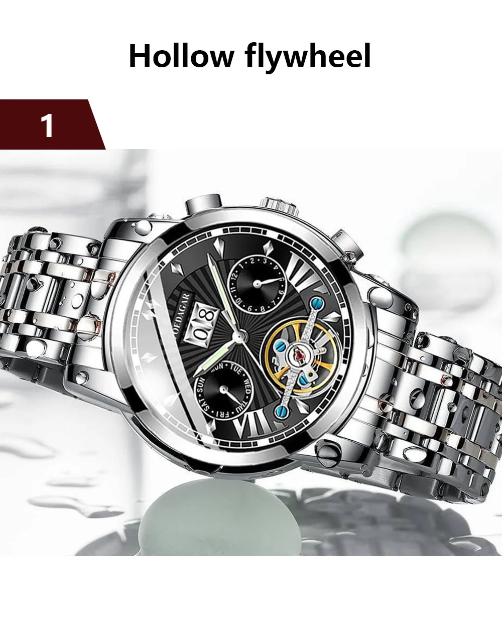 POEDAGAR 1401 Men's Watch description image 7