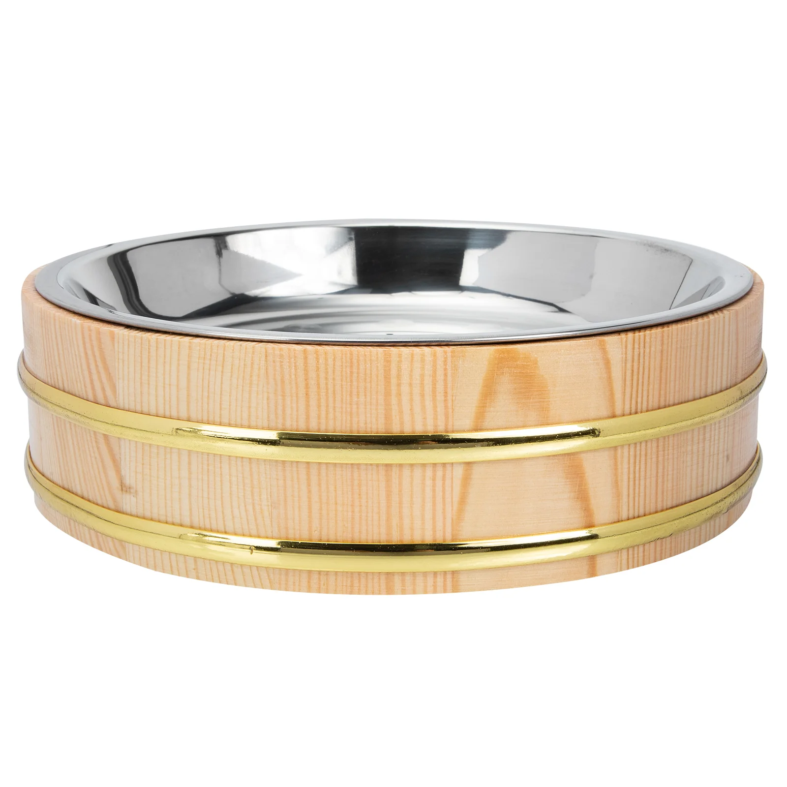 

Classic Sushi Bucket Restaurant Lobster Holder Wooden Sushi Barrel (Khaki)
