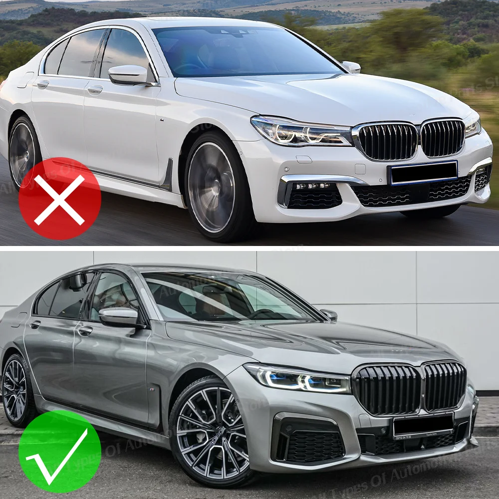 BMW 7 시리즈 G11 G12 740i 750i M760Li LCI 2019-2022용 프론트 범퍼 립 스포일러 (M 스포츠 스플리터 바디 키트 튜닝 자동차 부품)