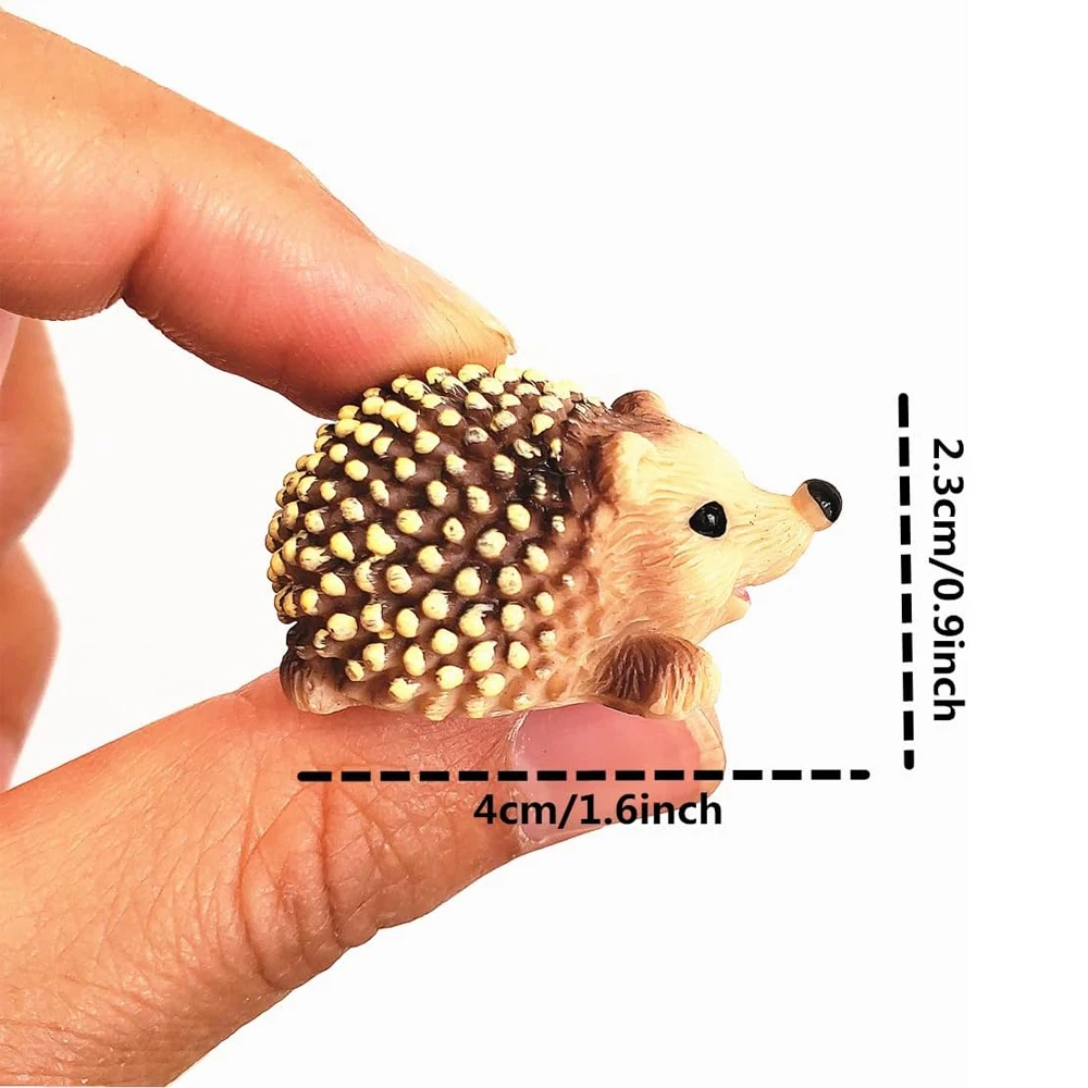 3/6pcs Mali Gyanta Sündisznó miniatures állítsa, aranyos Tündéri szép kerti Animal Díszítmény, Lombosmohák mikro Táj DIY kézműves decoratie