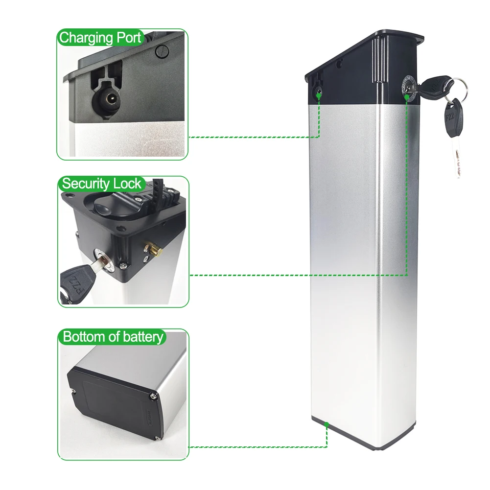 電動自転車 リチウムイオンバッテリー本体 電動折りたたみ自転車用リチウムイオン電池,内蔵バッテリー,ALX-108-01