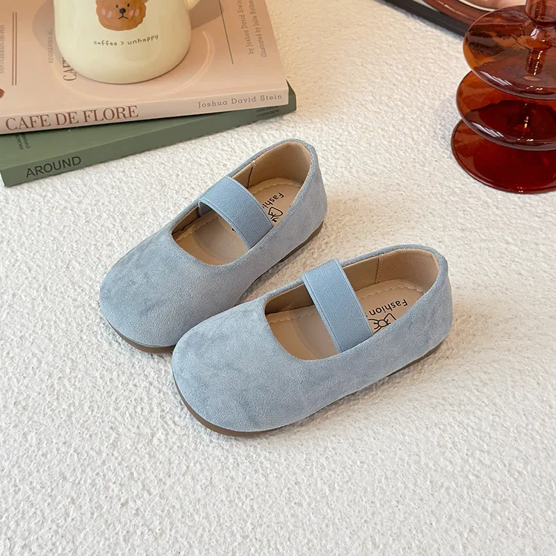 Girls Dance Performance Shoes Slip-on Kids Soild Candy Color Ins Trendy 2026 New Girls Flat Shoes Soft Sole Round Toes 23-30 - 3