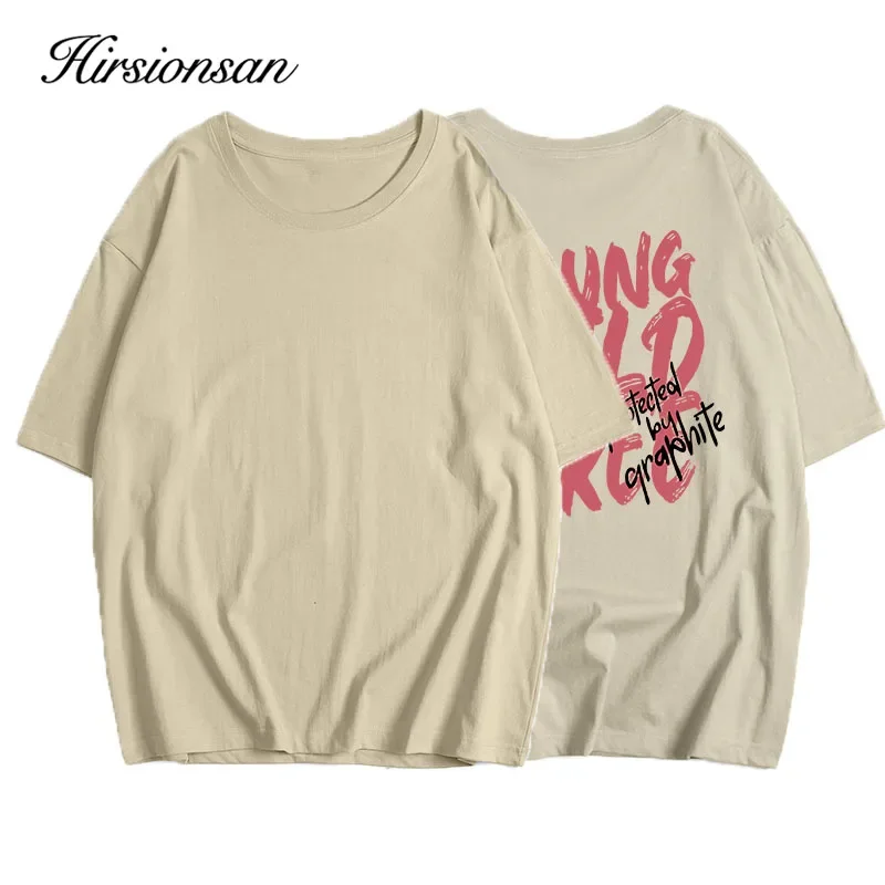 Hirsionsan Vintage Letter V Printed T Shirt Women Summer Cotton Soft Short Sleeve Tee Female Oversized Higt Street Gothic Tops 5