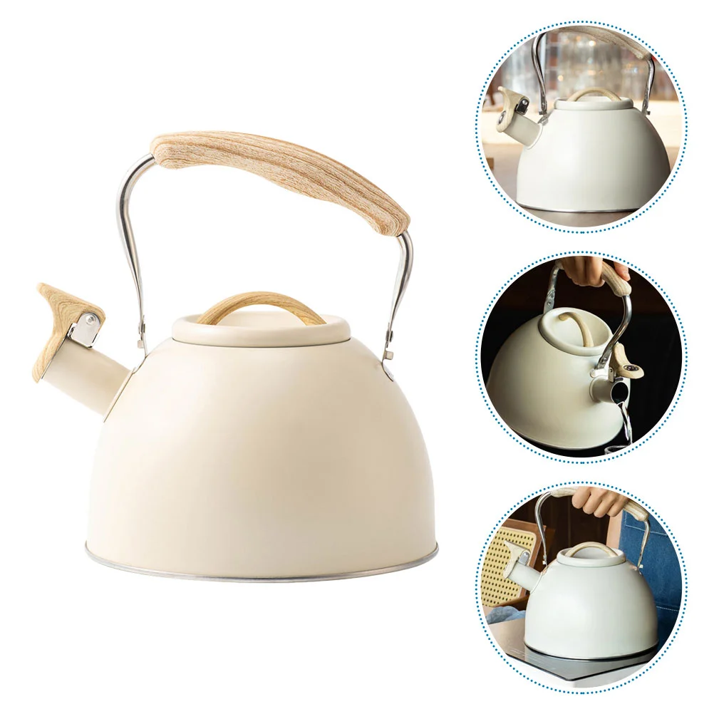 

Buzzing Kettle Water Stovetop Heating Daily Use Stainless Steel Wear-resistant Rustproof Whistling