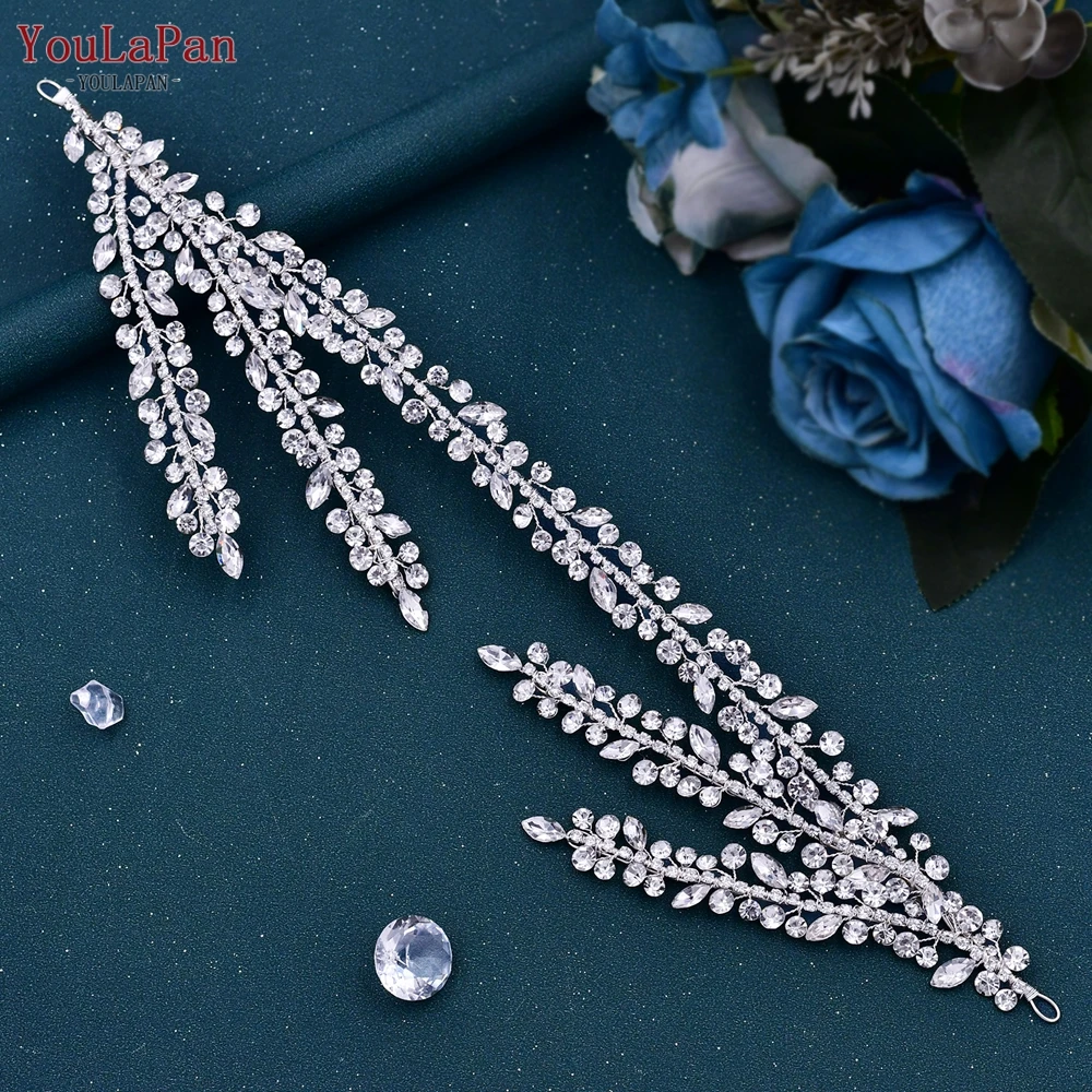 TOPQUEEN Crystal Wedding Headband Rhinestone Decoration Bridal Headpiece Pageant Headdress for Bride Hair Accessories HP496 hair accessories,bridal hair accessories,crown headband