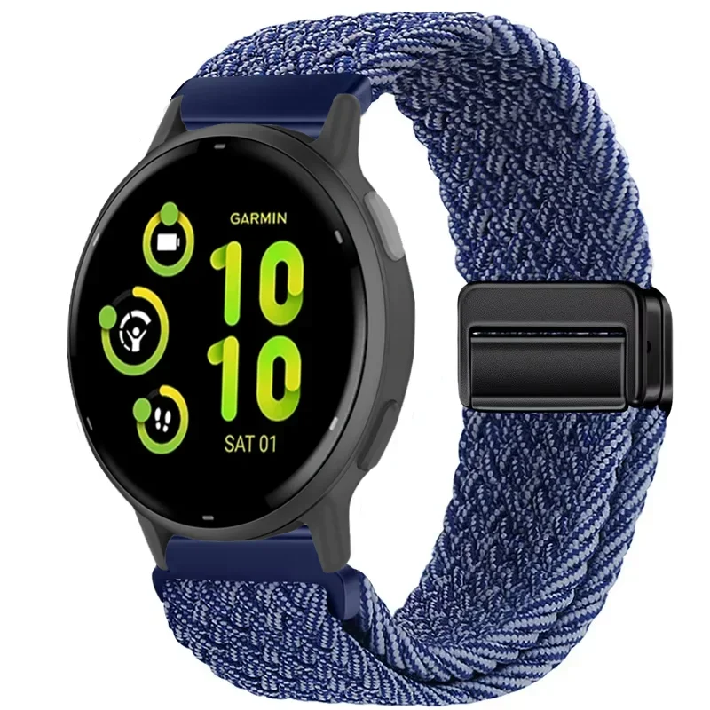 Enhanced Nylon Strap with Adjustable Magnetic Wristband, Available in 20mm and 22mm Sizes