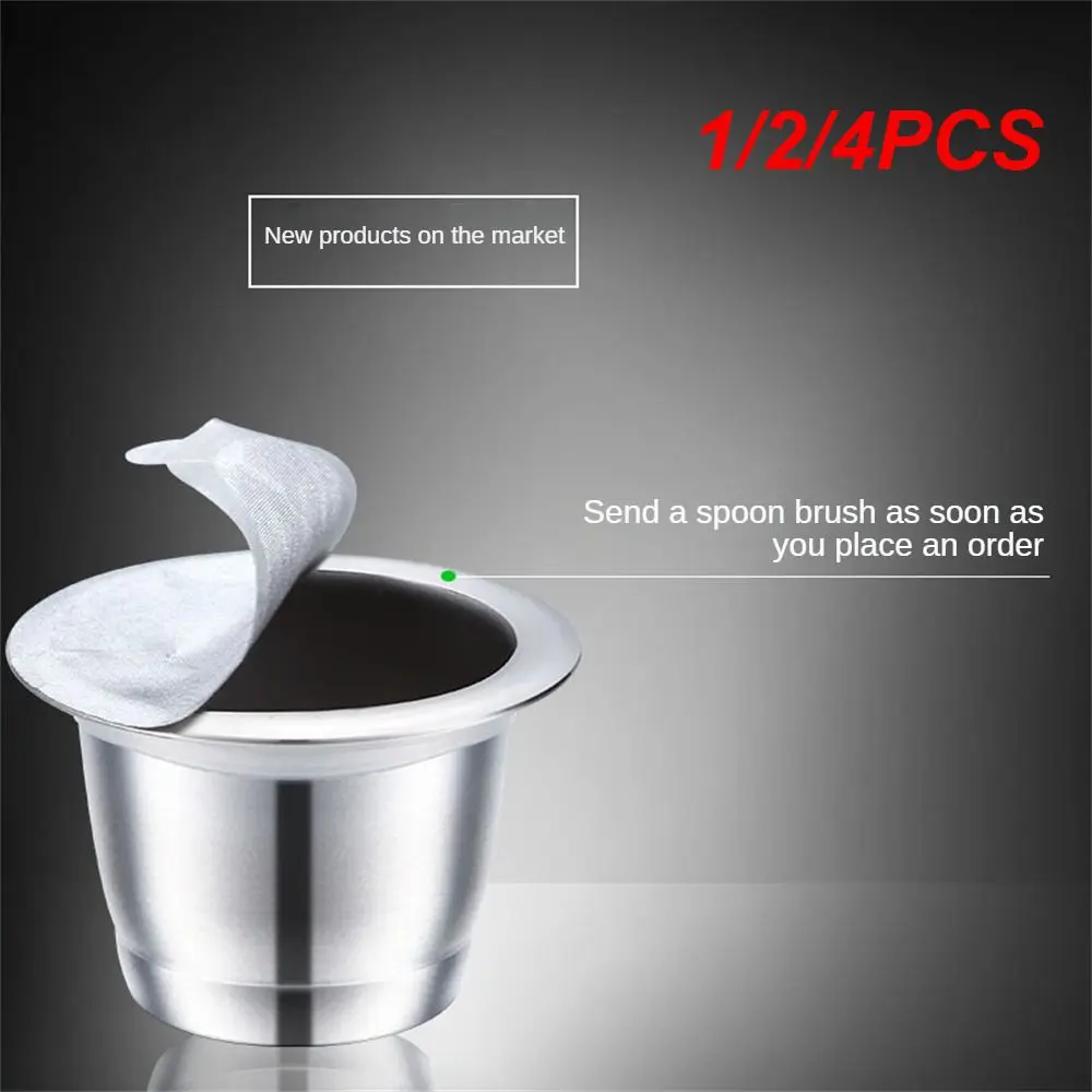 1/2/4 Pz Ricarica Nespresso Caffè Capsulas In Acciaio Inox Riutilizzabile Nespress Caffè Capsula Riutilizzabile Caffè Italiano Filtri Tazza