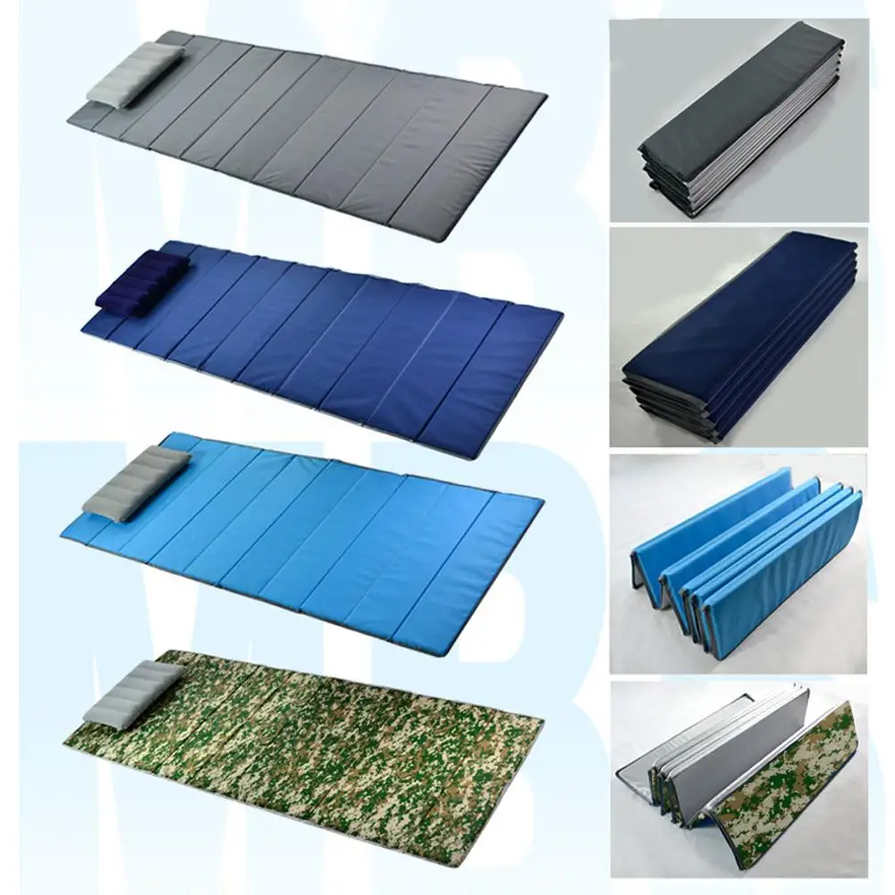 Outdoor Camping Sleeping Pad Camping Mat Portable Folding bed Foldable hiking Mattress Compact Travel sleeping pad Hot