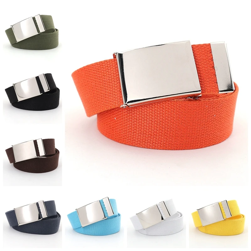 Unisex Breathable Canvas Tactical Belt for Jeans – Adjustable Fashion Accessory
