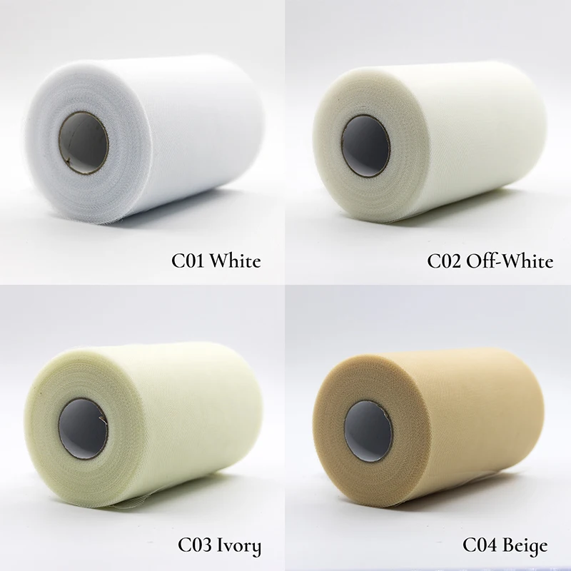 Description Picture 2 of itemParty Supplies 100yards Tulle Roll  Wedding Decoration Fabric Spool Tulle Tutu Dress Diy Baby Shower Birthday Children Boy Girl