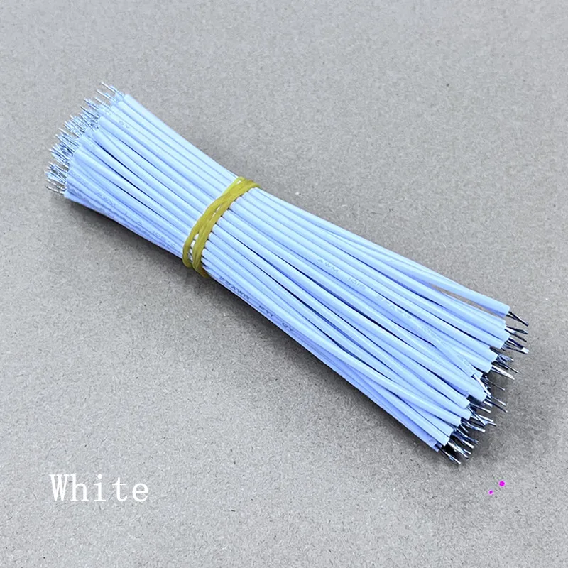 전자 와이어, 화이트 블랙 레드 블루 라이트 스트립 연결 와이어, 22AWG/0.3 스퀘어, 12cm, 50 개, 100 개, 200 개