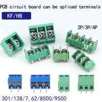 kf350-2p 3p 3.5mm 300v 10A Pitch 2 3 Pin Spliceable Plug-in PCB Screw Terminal Block Connector FOR 24-18 AWG CABLE 1
