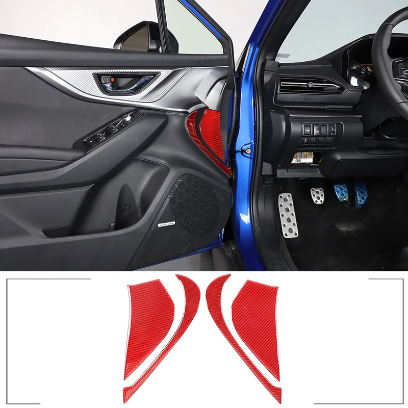 

Inner Door Anti-collision Panel for Subaru WRX 2021-23 Car Door Panel Crash Cushion Soft Carbon Fiber Interior Accessories 4 Pcs