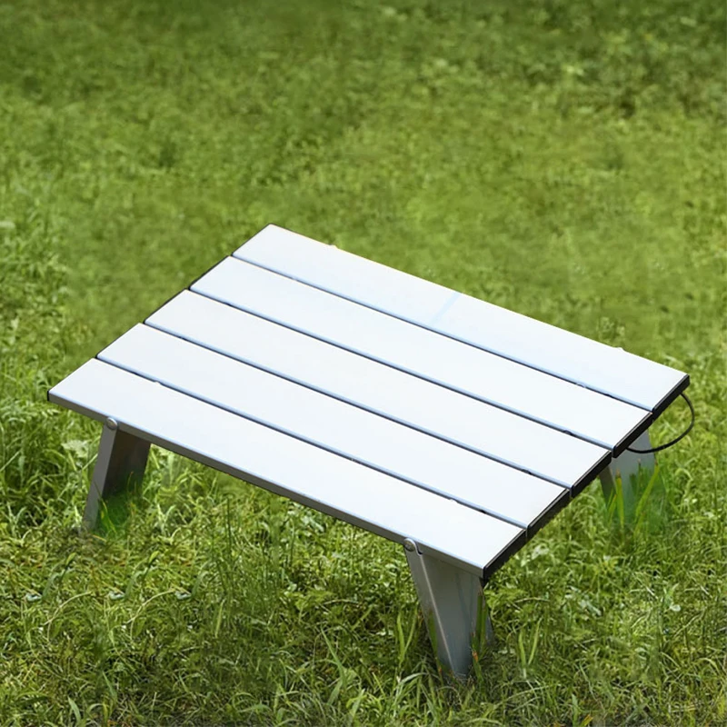 

Camping Mini Foldable Table Ultralight Aluminum Alloy Outdoor Table for Travel Picnic Barbecue Folding Computer Bed Desk