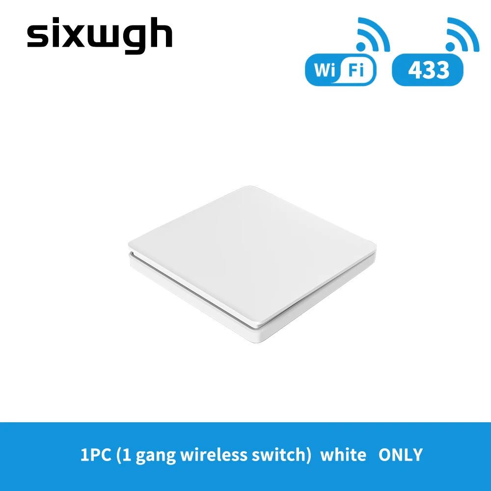 modern light switches SIXWGH 16A WIFI Switch Smart Home Tuya App Remote Control Smart Timer Switch No Battery Light Switch Work with Google Home Alexa light switch wireless Wall Switches