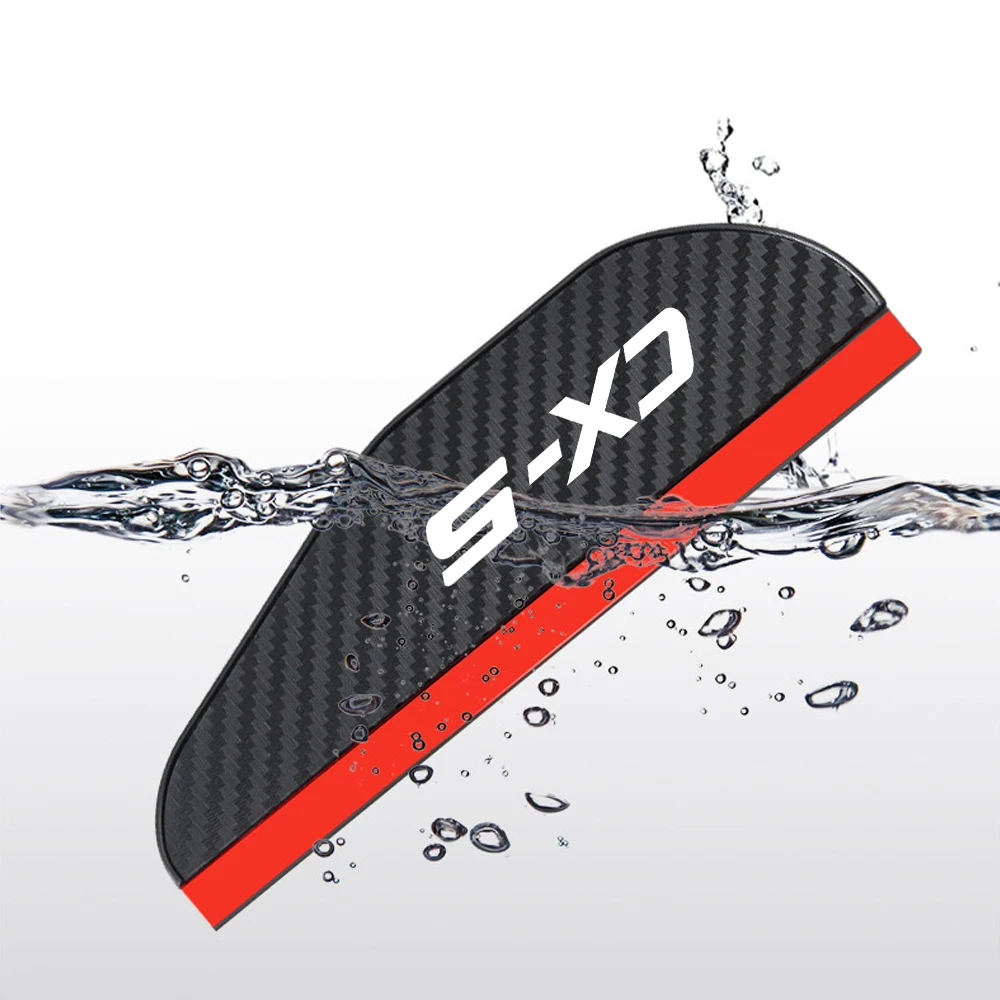 2Pcs car accessoires Awnings Shelters Rearview Mirror Rain Cover Carbon Fiber Side For Mazda cx3 cx5 cx7 cx8 cx9 cx30 m3 m6