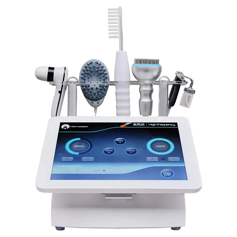 New Arrivals Multifunctional 15.6inch 5 In 1 High Frequency Hair Scalp Massage Device For Hair Spa 2