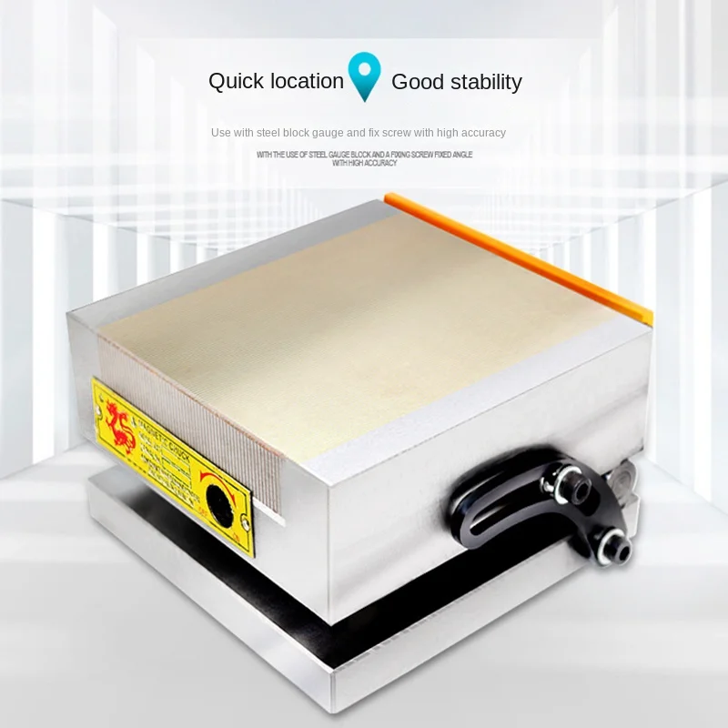 100*175 Sine Magnetic Table Brass Surface Grinder High Precision Strong Magnetic Chuck Grinder Disc Angle 0-45 CH NEW tools 5