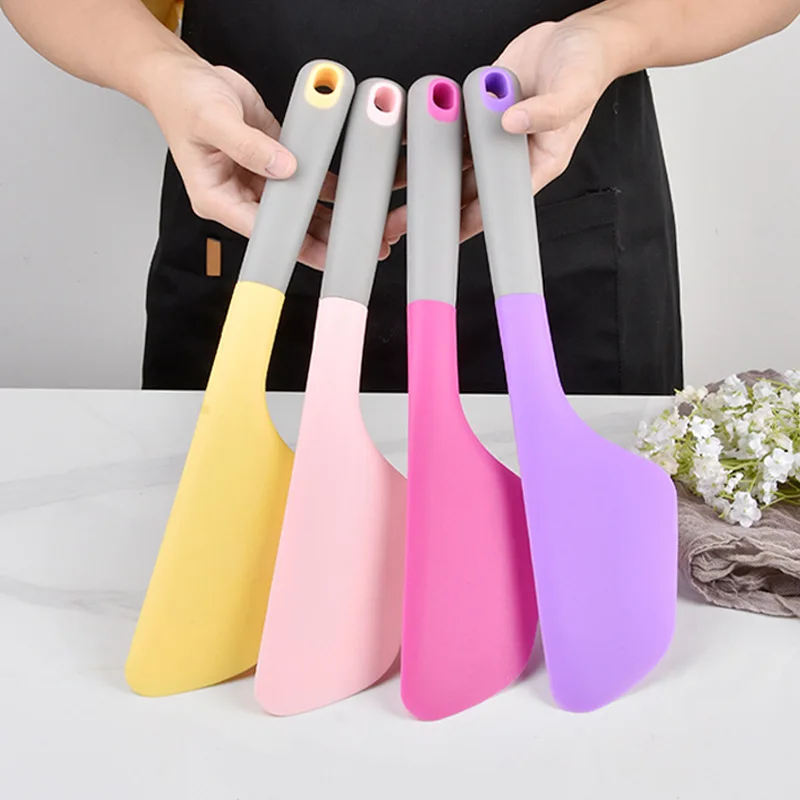 Silicone Spatula Heat Resistant Non-stick Kitchen Turner Spatula for Baking Cake Mixing Cooking Utensils Ergonomic Handle