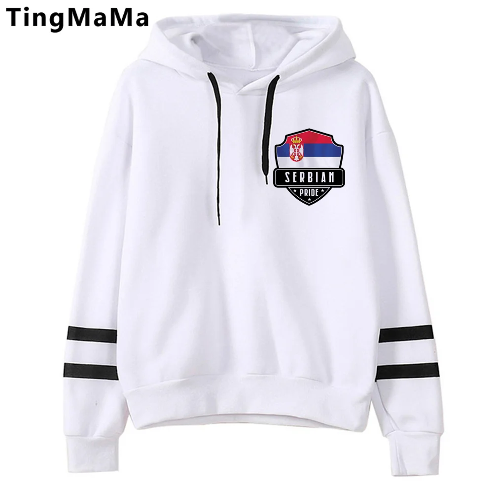 

serbian hoodies men Kawaii 90s aesthetic Winter pulls man graphic Hood