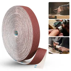 Premium Emery Cloth Rolls - Versatile Sandpaper for Wood, Metal, and Auto Detailing (6m) (100 Grit)