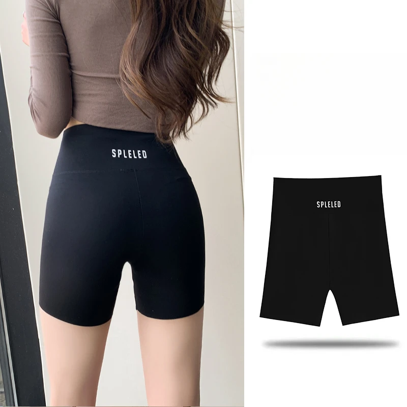 Shark Pants Women's Outer Wear Summer Thin Safety Pants Anti-light High Waist Abdomen and Hip Lift Barbie Yoga Leggings Shorts -
