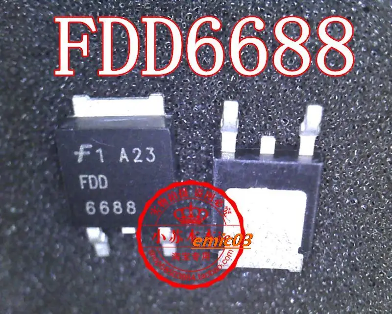 

5 штук Φ FDD 6688 TO-252