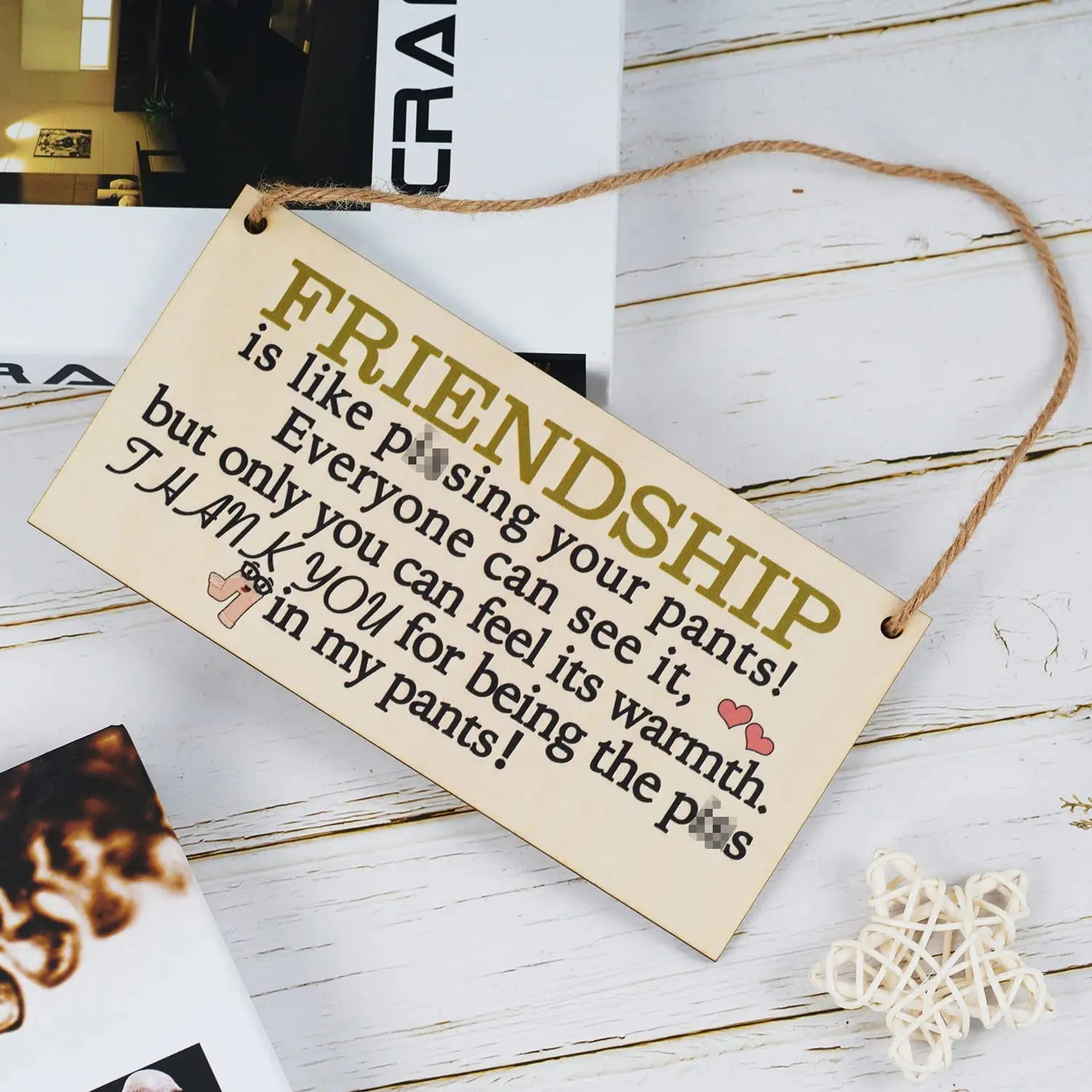 Friend Gifts For Women Best Friend Funny Friendship Gift For Women Under 10  15 Dollars Wood Plaques Sign Gift For Her Womens Special Friends Bff 10  Gifts For Woman Prime New Funny